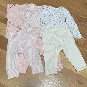 3/$20 - 6 piece Gap baby girl bundle! 3-6M